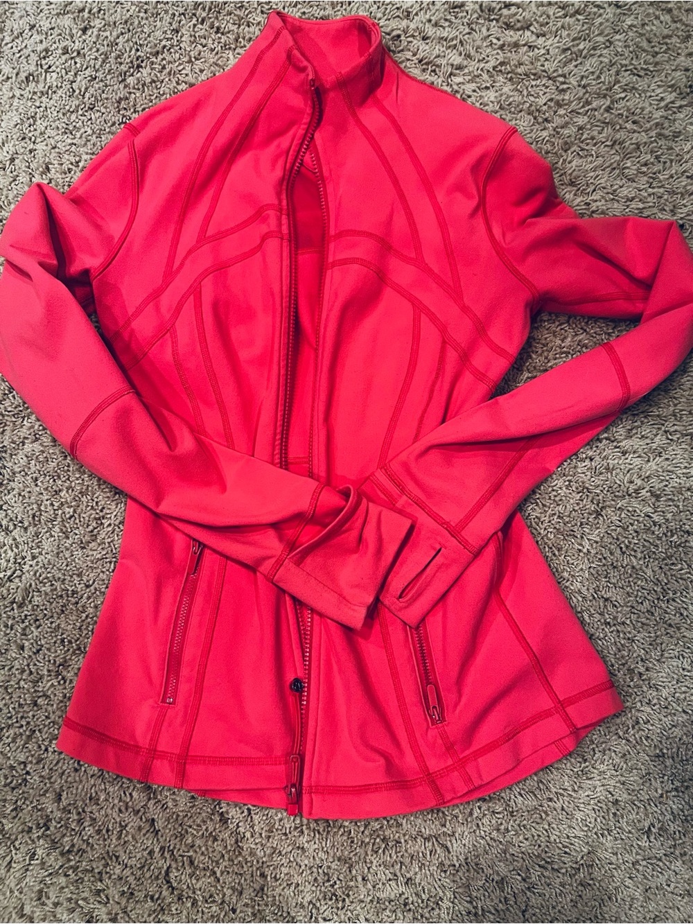 lululemon athletica Bright pink Full-Zip Utility Jacket with Thumbholes